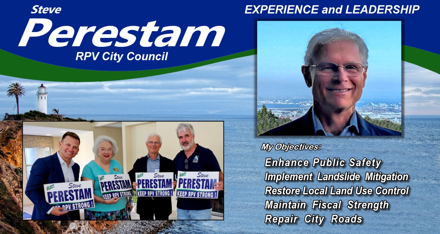 Elect Steve Perestam banner